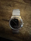 Vintage 1977 Manual Timex Marlin Plum Purple Dial With Speidel Band Works Rare