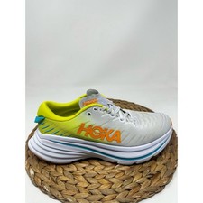 Hoka One Bondi X Running Shoes White Evening Primrose Size 8 Men's