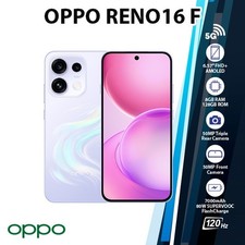 OPPO Reno16 F 5G Android Cell Phone (New/8GB+128GB/PURPLE/Dual SIM/Unlocked)