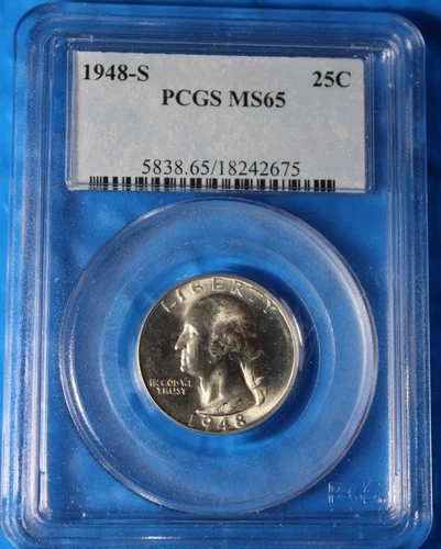 1948-S Washington Quarter PCGS MS65