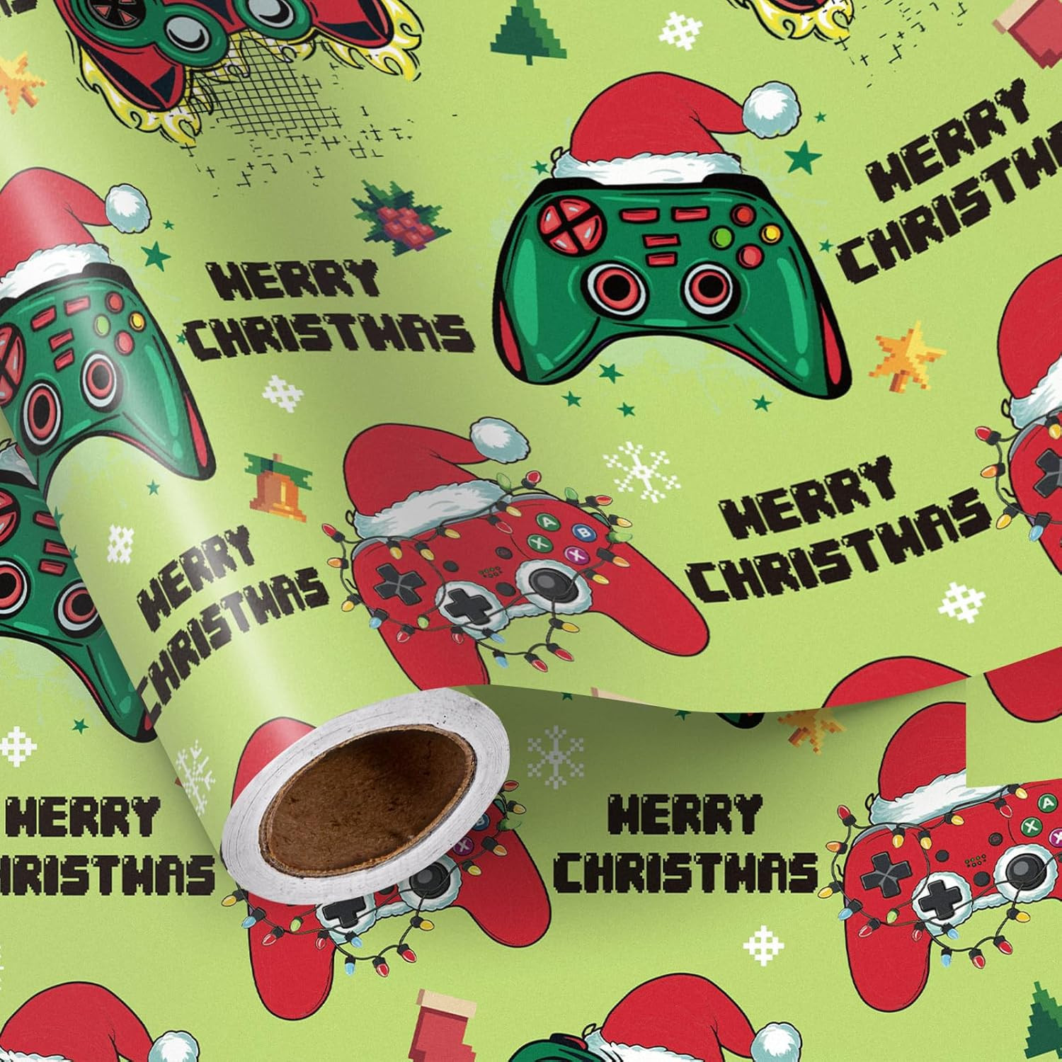 17"x16.4 Ft Video Game Controller Santa
