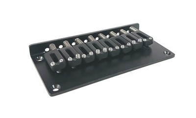 Genuine Hipshot Ibanez Flat Plate 8 String Upgrade Bridge Black 4IBF08B