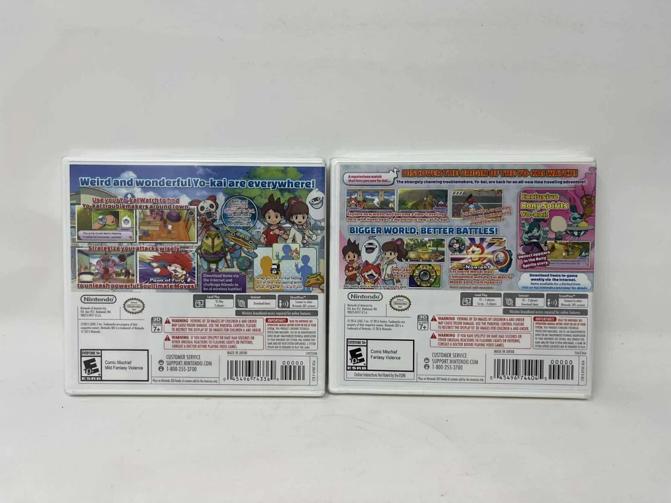 Yo Kai Watch 1 And 2 Bony Spirits Nintendo 3DS Both NEW - Image 4 of 4