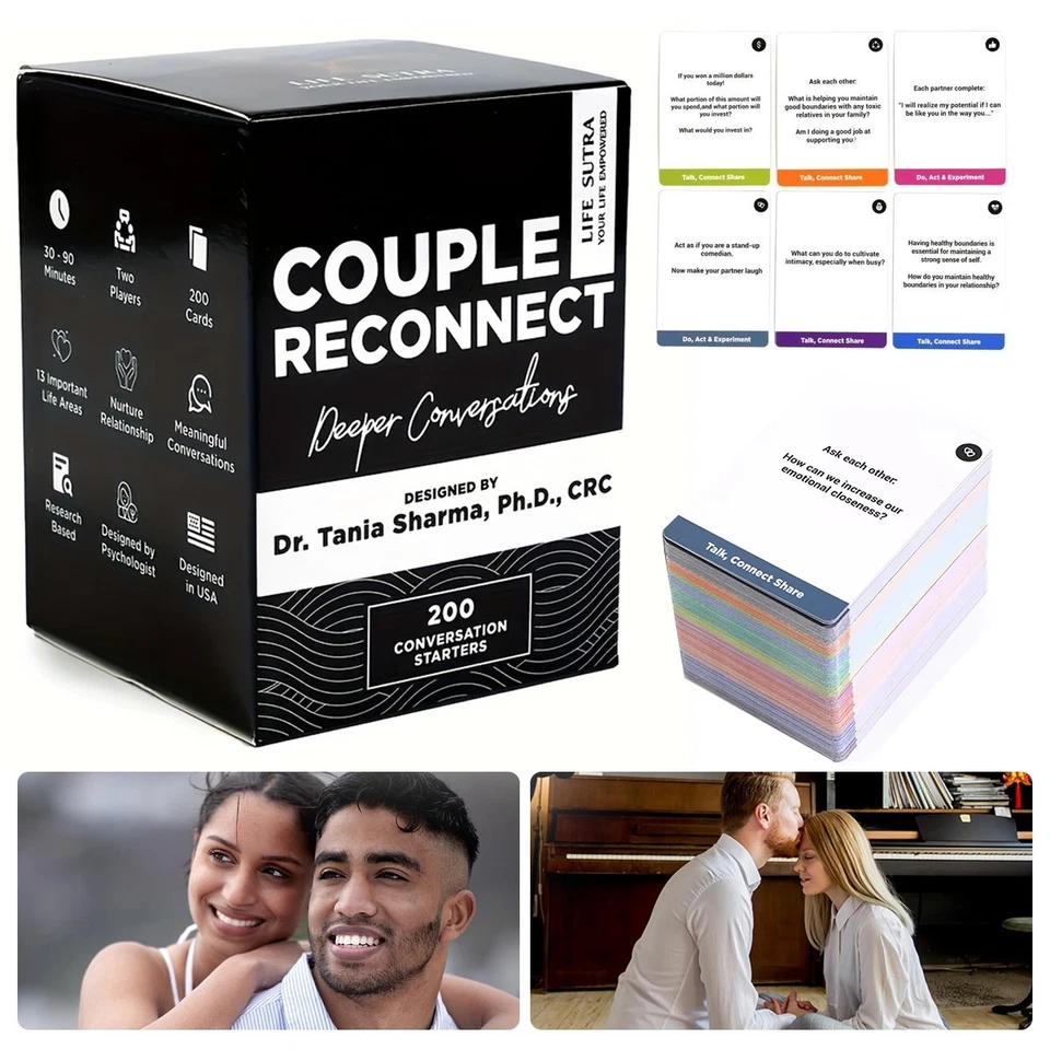 New Couple Reconnect Fun Board Card Game for Adult Couples Christmas Party Game
