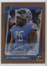 2021 Panini Donruss Optic Rated Rookie Bronze Prizm Levi Onwuzurike Auto 0s1o