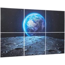 6-pack 23.6x23.6 inch self-adhesive acoustic panels, art design, home use