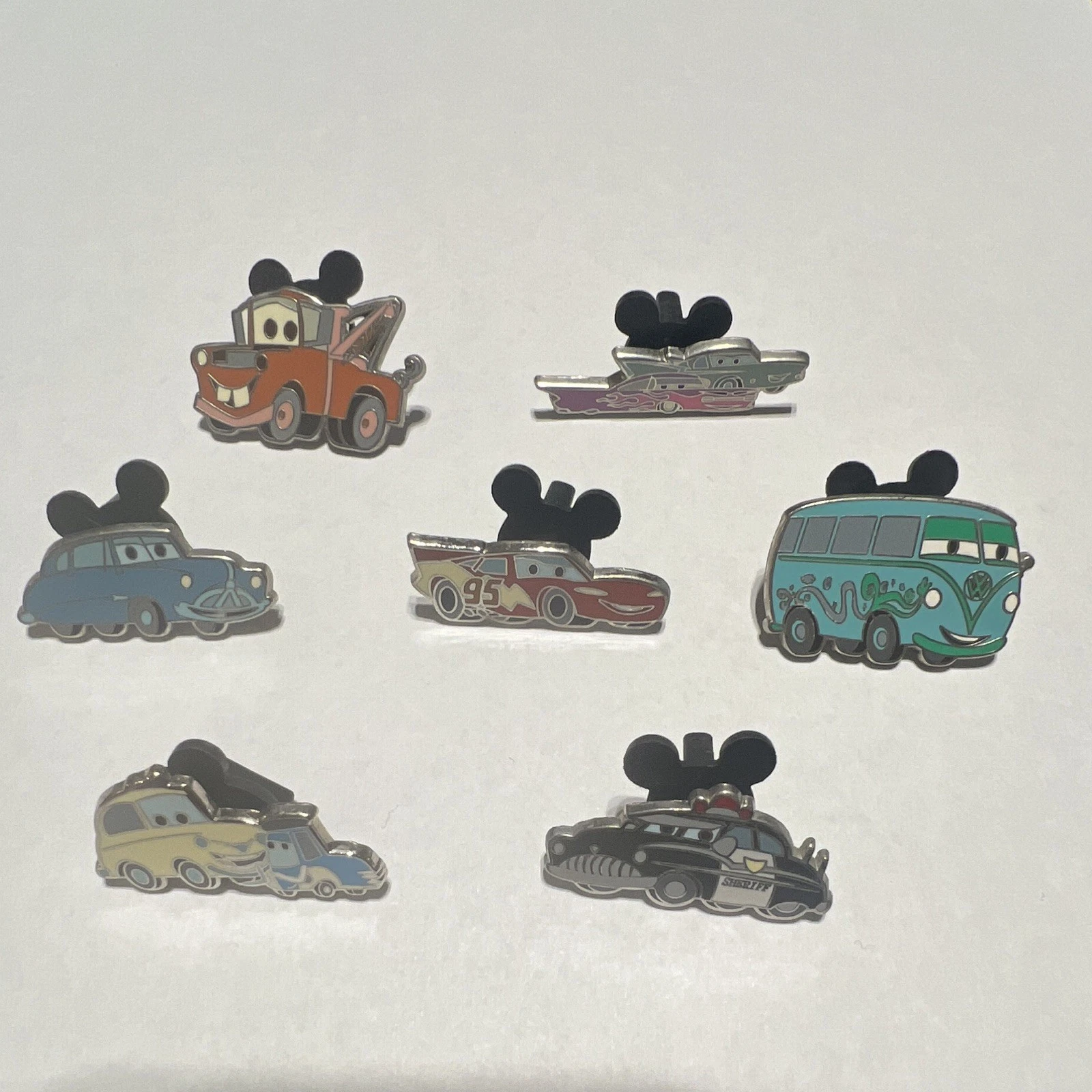 Disney Pixar Cars character 2014 trading pins set of 7