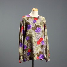 Maglia Mila Schön Vintage Seta Stampa Animalier Anni 80-90 Originale