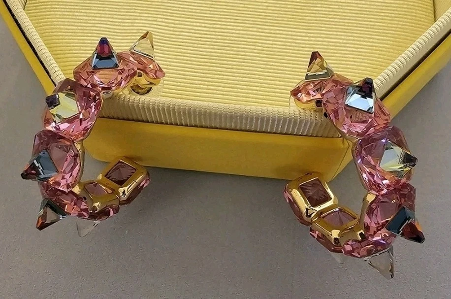 Swarovski Ohringe Ortyx Rose Gold Pink Swarovski Crystal