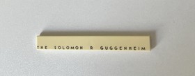 YELLOWED- 4162pb172 Tile 1 x 8 with 'THE SOLOMON R GUGGENHEIM' Pattern | 21035