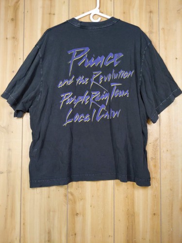 Abercrombie & Fitch T-Shirt Prince Purple Rain XL Cropped Vintage Inspired Faded - Picture 2 of 7
