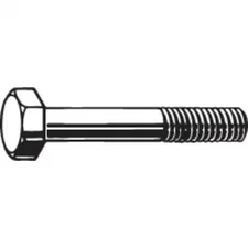 Grade A325, 3/4"-10 Structural Bolt, Hot Dipped Galvanized Steel, 4 1/4 In L, 5