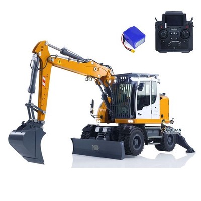 1/14 RC Hydraulic Wheeled Excavator LR914 8way RTR Metal 4*4 Digger Axle Lock