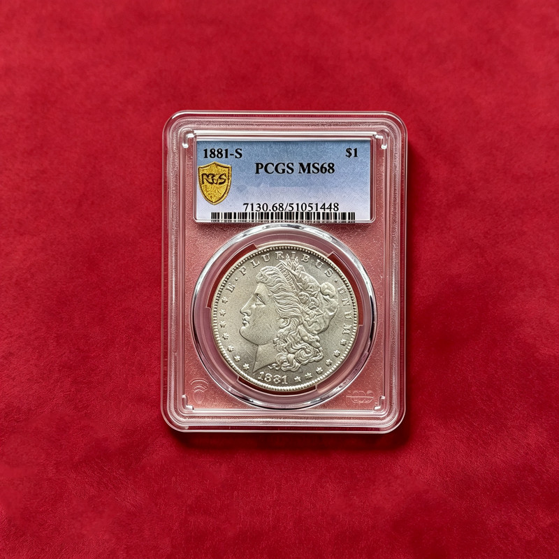 1881-S PCGS MS68 Morgan 90% Silver Key Date Coin