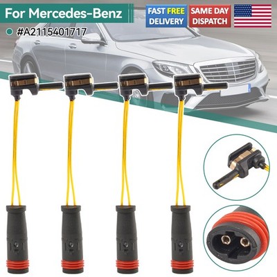 4Pcs Front or Rear LH RH Brake Pad Wear Sensor Fits Mercedes-BenzE350 AMG GT 43
