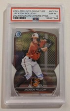 2025 Topps Archives Signature Series Jackson Holiday Bowman Chrome Auto/50 