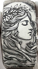10 ozt 999 Fine Silver Art Bar - WHISPER OF BEAUTY - ADAMO TECHNE - Limited 88.87 per troy oz