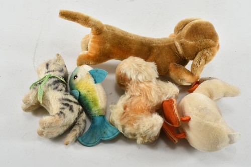 N46L38- Steiff Vintage Stofftiere ua Katze Fisch Dackel - Bild 11 von 12