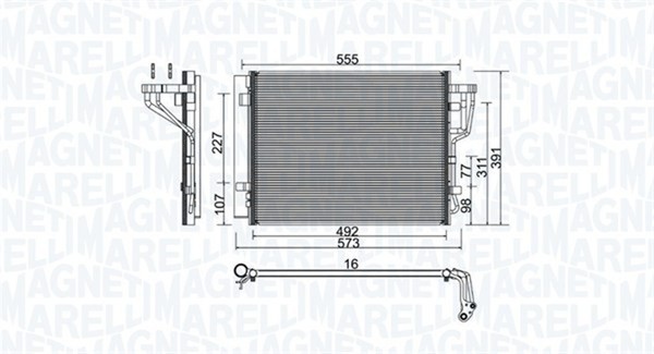 Magneti Marelli Kondensator Klimaanlage 350203976000 FüR Hyundai I30 FD Elantra-image