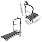 110kg Family Folding Mechanical Treadmill Small Fitness Walking Machine