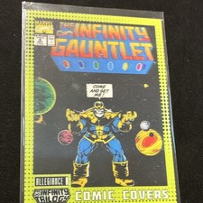 Marvel The Infinity Trilogy Thanos Infinity Gauntlet Comic Covers Upper Deck CC…