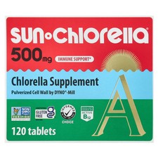 Sun Chlorella Sun Chlorella A 500 mg 120 Tablets Gluten-Free, GMP Quality