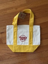 Trader Joe's Mini Tote Yellow NWT