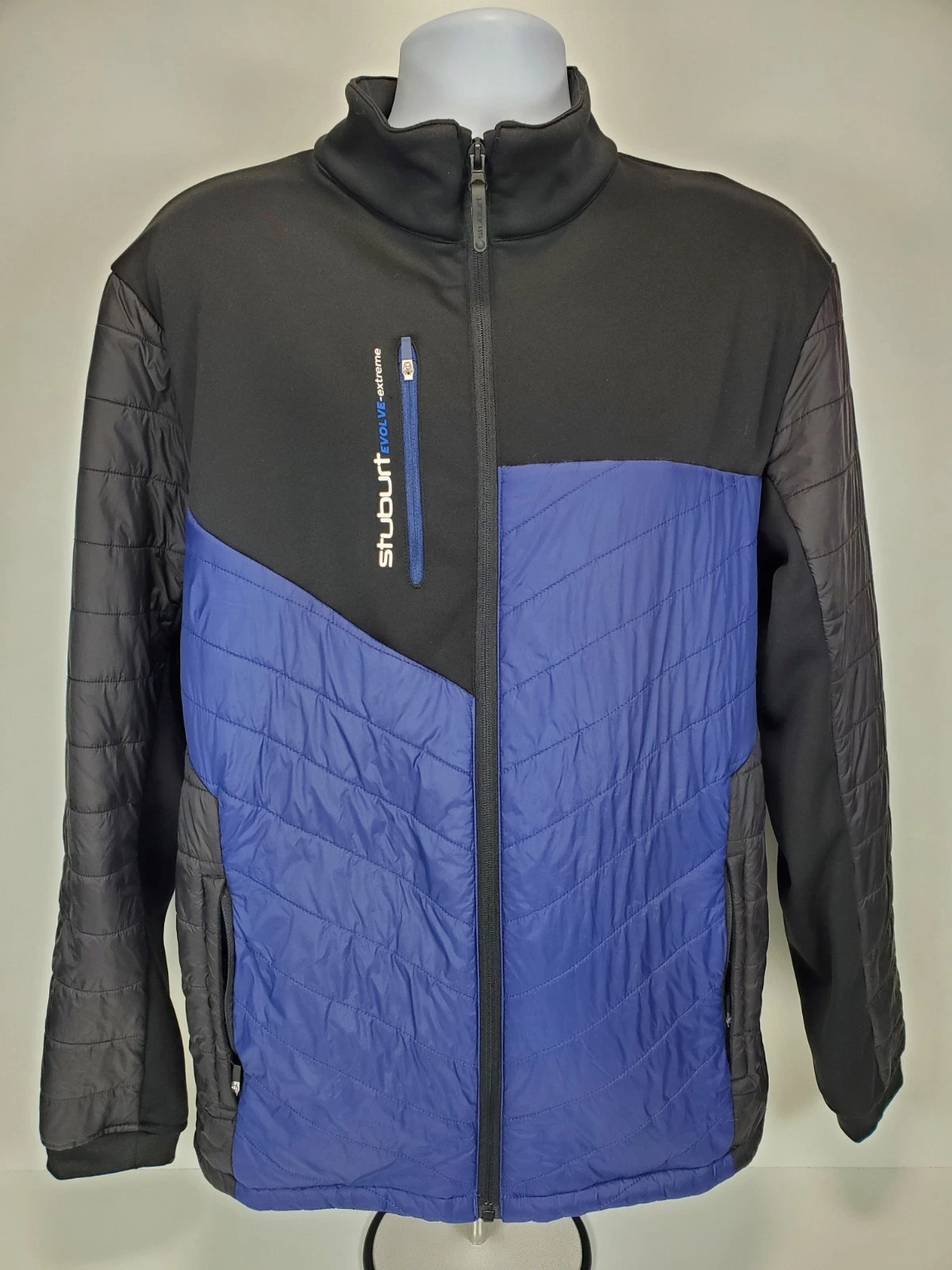 Stuburt Evolve Extreme Full Zip Padded Jacket Mens Large Midnight (Blue/Black)