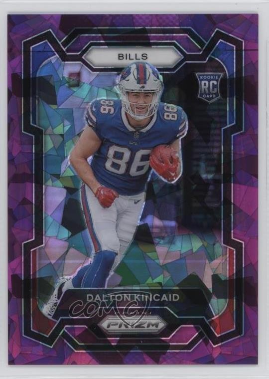 2023 Panini Prizm Rookies Purple Ice 92/225 Dalton Kincaid #308 Rookie RC 07r2