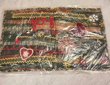 NEW Pottery Barn Winter Dreams Patchwork Lumbar Pillow Cover Holiday Christmas