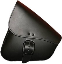 Willie & Max Leather Swingarm Bag - Matte Bla...