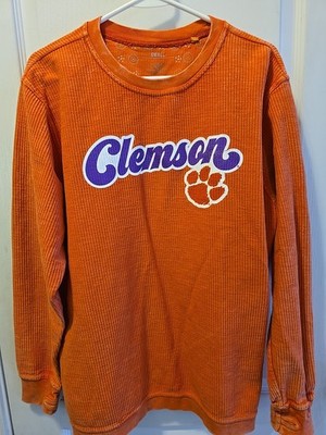 Clemson Tigers Three Squares Women's Small Crewneck Sweatshirt With...