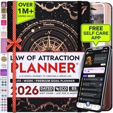 Deluxe 2026 Planner Weekly and Monthly | Law of Attraction Planner with