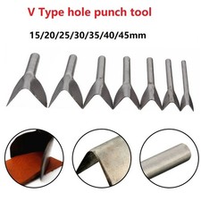 Leather Punch Tool V Punch Craft Tool Half-Round Leathercraft Tools