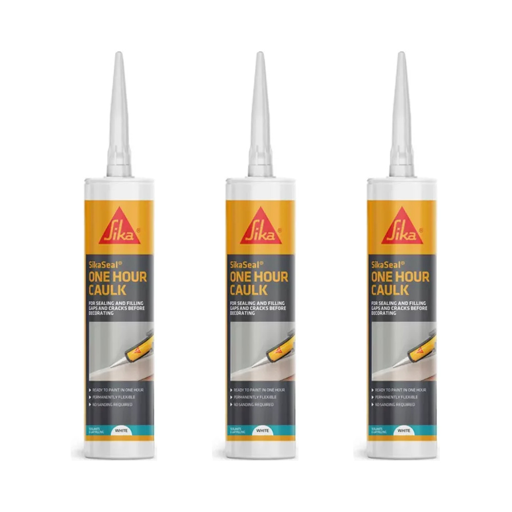 Everbuild Everflex 125 One Hour Caulk Sealant & Filler White 310ml x 12 - Image 8