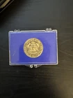 1964 Kennedy Half Dollar Gold Plated in Memorial Holder – 90% Silver Coin