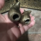 Vintage MCM Brass Mice Paperweight/figurines Cottage Core Set Of 2 — photo 4