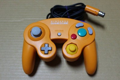 Nintendo GameCube Controller Orange DOL-003 Used Buttons A B Damaged