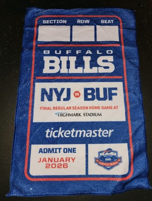 #ad NEW SGA Exclusive Buffalo Bills Farewell Season Final Game 1 4 2026 Rally Towel $29.99