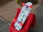 COMPLETE SKATEBOARD  stunning retro  CRUISER  80's TRANSMISSION WHEELS
