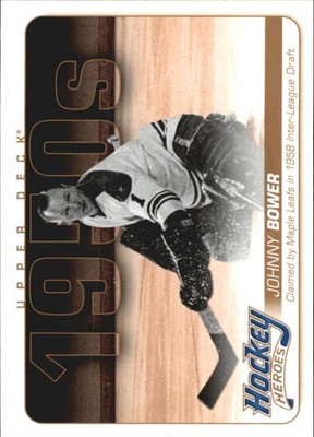 2011-12 Upper Deck Hockey Heroes #HH1 Johnny Bower Card