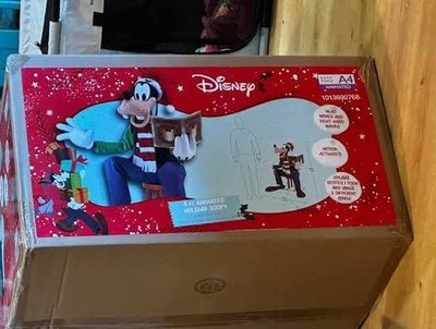 Disney 4 Ft Animated Holiday Goofy Christmas Animatronic Prop