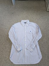 MENS POLO RALPH LAUREN LONG SLEEVE CHECKERED BUTTON DOWN SHIRT SIZE 16-32/33