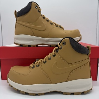 Nike Manoa Leather Boots Water Resistant Wheat Tan HF7095-700 Mens Size NEW