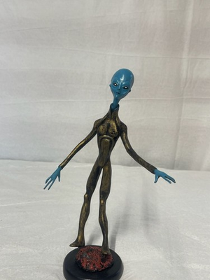 #ad Vintage Argos Promotional Blue Alien Rufus 10 inch Figurine $35.00