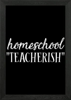 Gerahmtes Wandbild Poster Leinwanddruck Bild Home School Mama