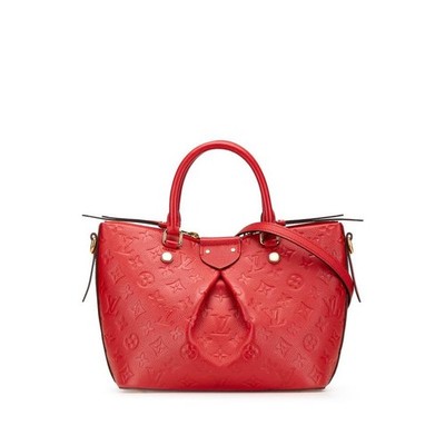 Louis Vuitton Monogram Empreinte Mazarin PM Handbag M50638 Red Leather