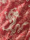 Antique Vintage Red And Gold Chinese Silk Yunjian Shawl Or Scarf Embroidery — photo 5