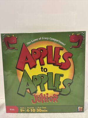 Apples to Apples Junior - The Game of Crazy Comparisons Mattel Games SEALED