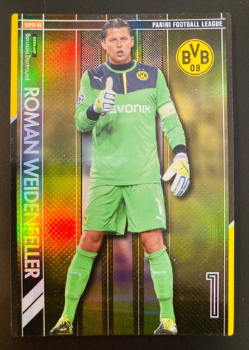 14 Panini Football League Super Gk Roman Weidenfeller Dortmund Refractor Card Ebay